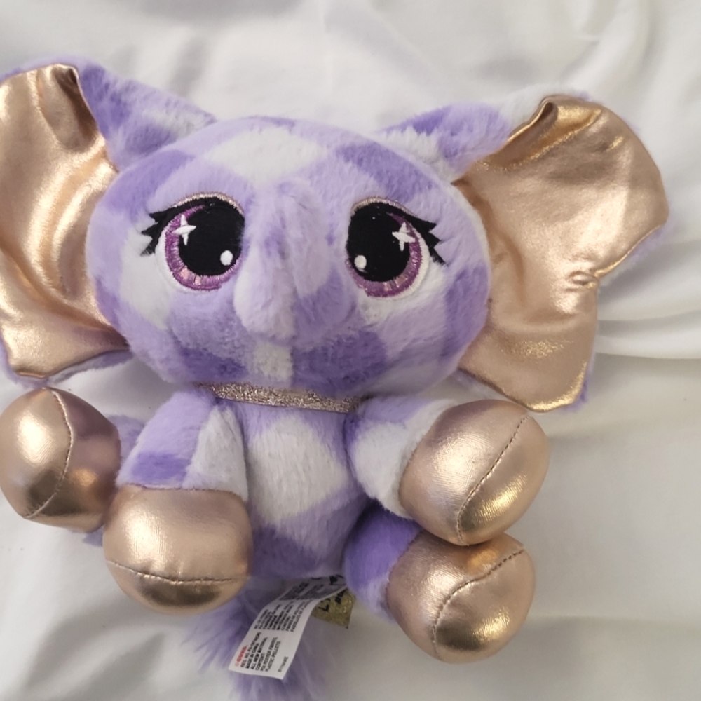 Ty Purple gold Elephant Plush plushies